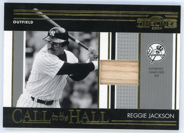 Reggie Jackson 2004 Donruss Timelines Call to the Hall Bat Relic #CH-19