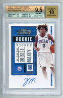 Tyrese Maxey 2020-21 Panini Contenders Autographed Rookie Ticket BGS 9.5 Auto 10