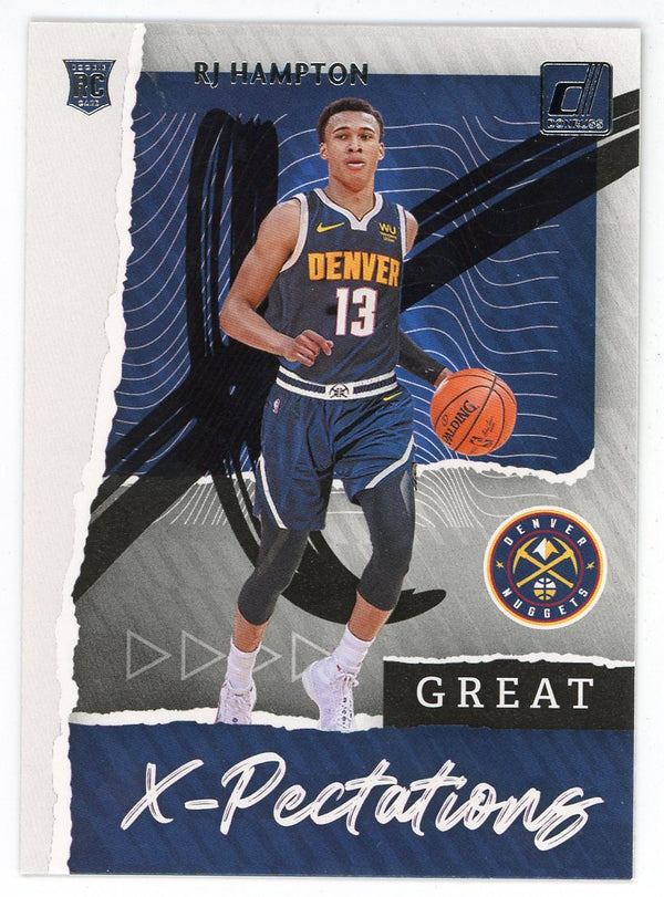 RJ Hampton 2020-21 Panini Donruss Great X-Pectations Rookie Card #24