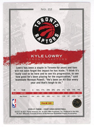 Kyle Lowry 2020-21 Panini Court Kings #22