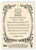 Chris Sale 2016 Topps Gypsy Queen #25