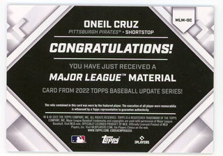 Oneil Cruz 2022 Topps Major League Material #MJM-OC Card