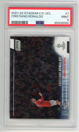 Cristiano Ronaldo 2021-22 Stadium Club Chrome #7 PSA 9