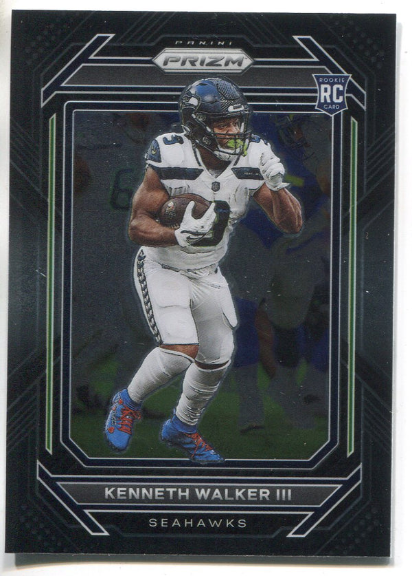 Kenneth Walker III 2022 Panini Chronicles Prizm Black Rookie Card