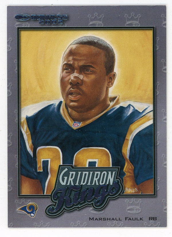 Marshall Faulk 2002 Donruss Gridiron Kings #GK-19