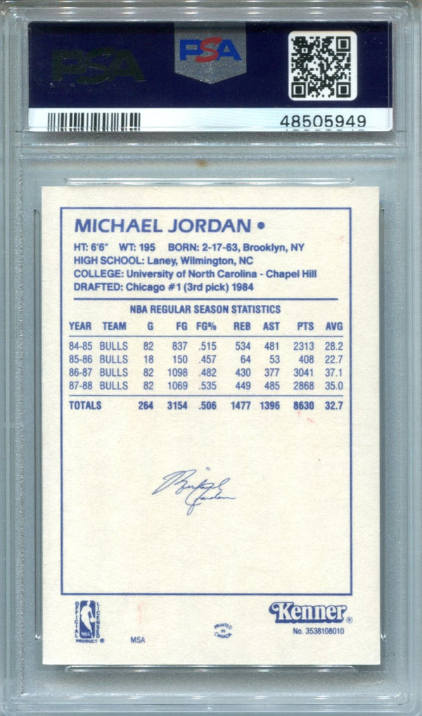 Michael Jordan 1988 Starting Lineup PSA 8 Card