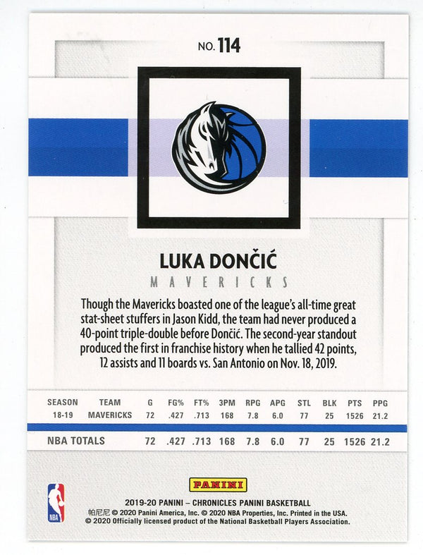 Luka Doncic 2019-20 Panini Chronicles #114