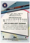 Yordan Alvarez 2020 Topps Finest Silver #50 Card