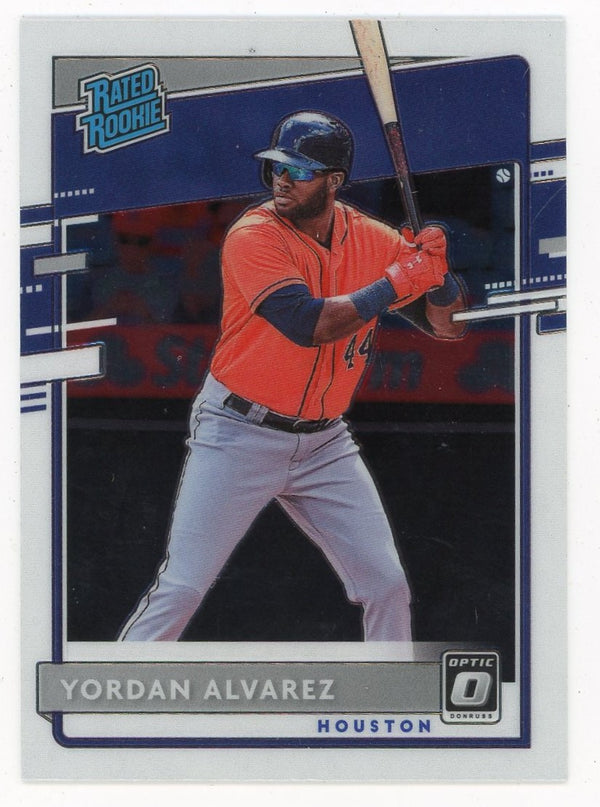 Yordan Alvarez 2020 Panini Purple Optic #45 Card