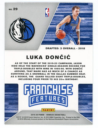 Luka Doncic 2019-20 Panini Donruss Franchise Feature #29