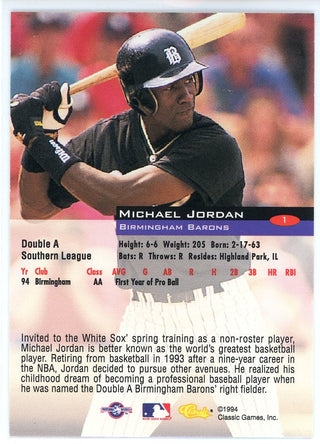 Michael Jordan 1994 Classic Games Card #1