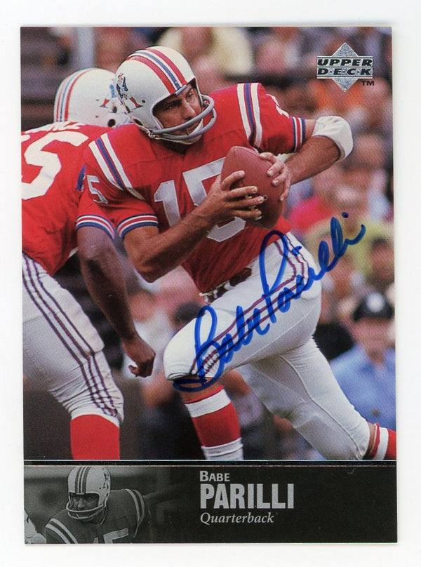 Babe Parilli 1997 Upper Deck Autographed #AL-152 Card