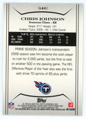 Chris Johnson 2010 Topps Prime #140