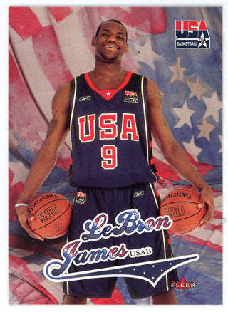 Lebron James 2004 Fleer USAB