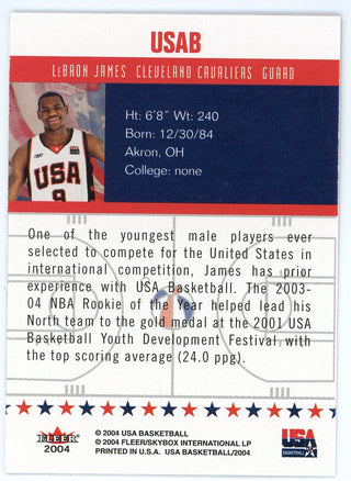 Lebron James 2004 Fleer USAB