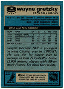 Wayne Gretzky 1981 Topps Card