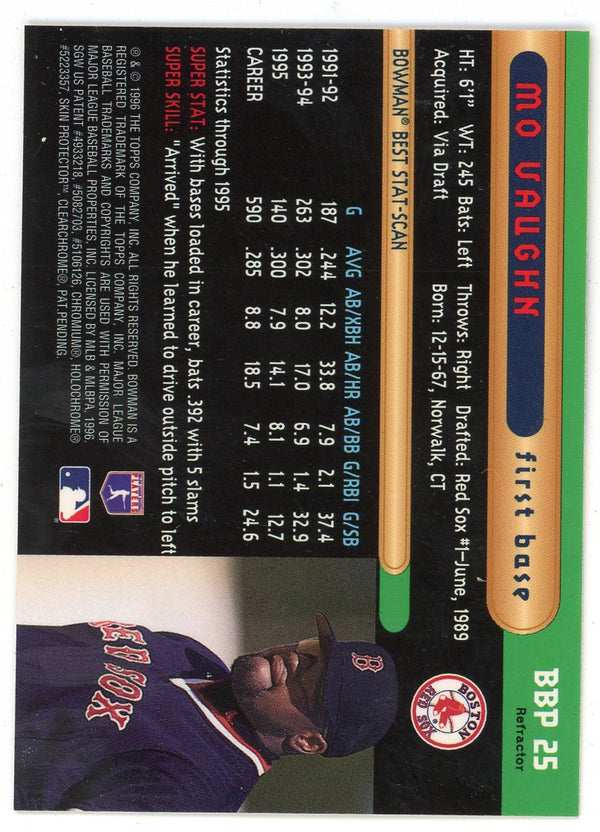 Mo Vaughn 1996 Topps Bowman's Best #BBP25