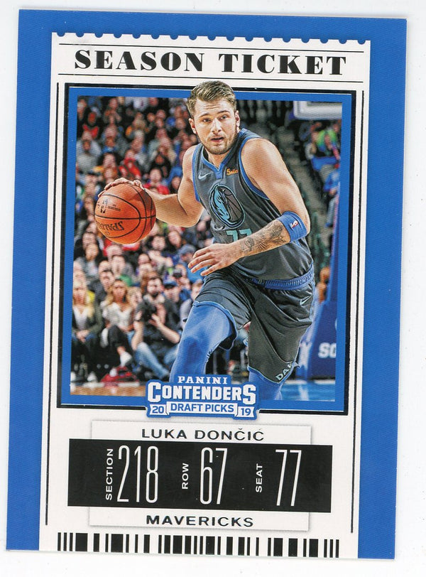 Luka Doncic 2019 Panini Contenders Season Ticket Card #39