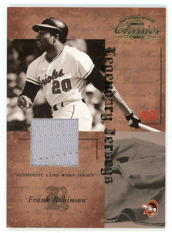 Frank Robinson 2004 Donruss Classics Legendary Jersey Patch Relic #LJ-23