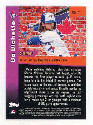 Bo Bichette 2020 Topps Finest The Man #FTM-17 Card