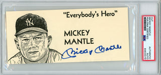 Mickey Mantle Autographed Cut (PSA)