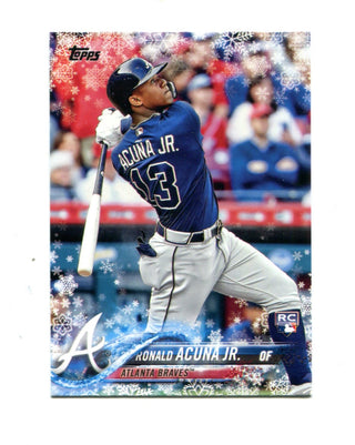 Ronald Acuna Jr. 2018 Topps Holiday Mega #HMW50 Card