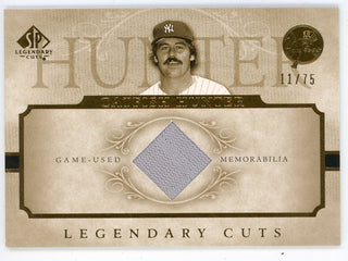 Jim Catfish Hunter 2005 Upper Deck Legendary Cuts Patch Relic #LC-HU