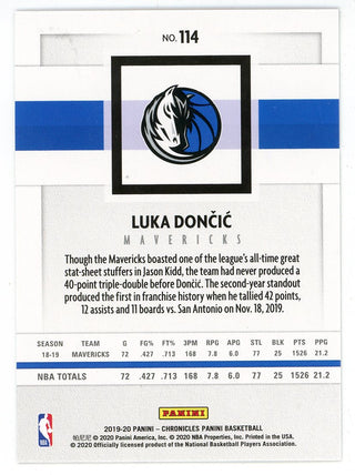 Luka Doncic 2019-20 Panini Chronicles Pink #114