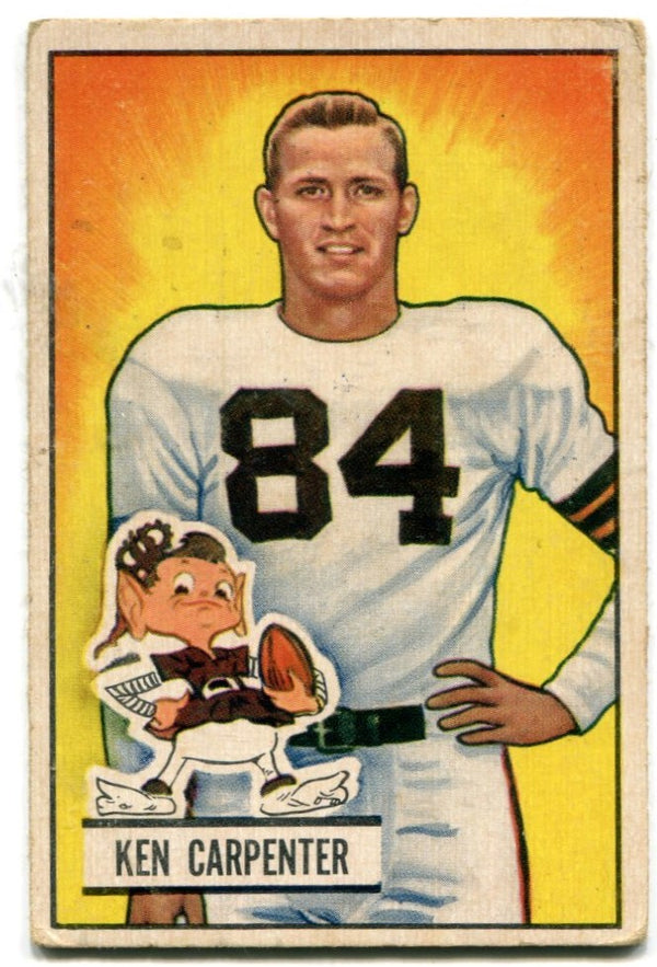 Ken Carpenter 1951 Bowman Football #39 Card