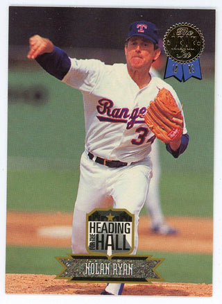 Nolan Ryan 1993 Leaf Heading for the Hall Card