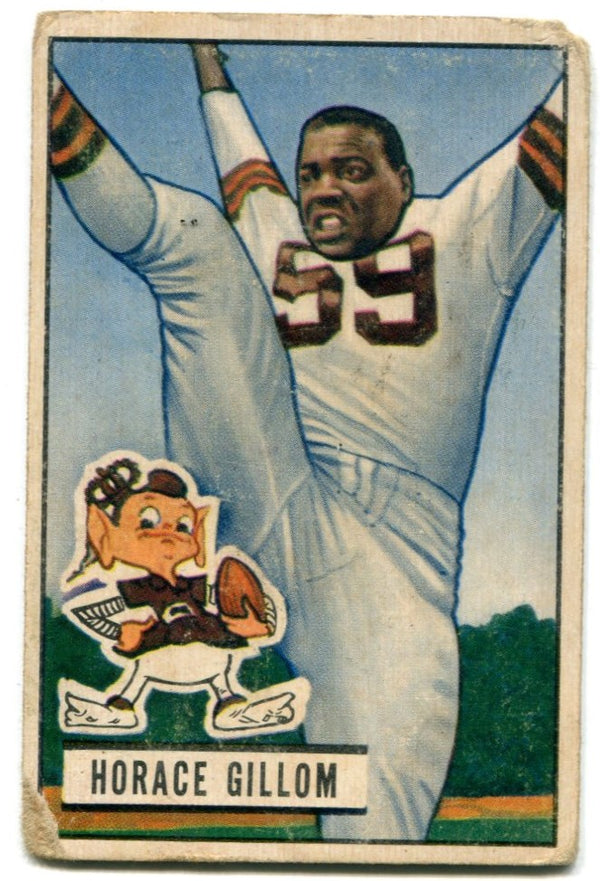 Horace Gillom 1951 Bowman Football #37 Card