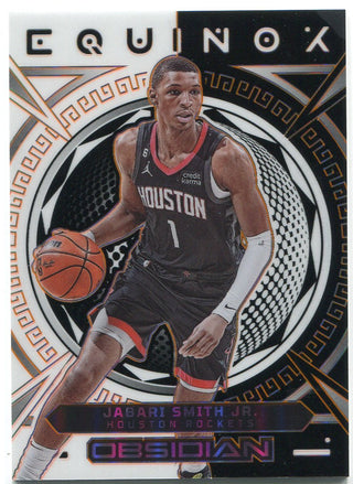 Jabari Smith Jr. 2022 Panini Obsidian Equinox Orange Rookie Card /35