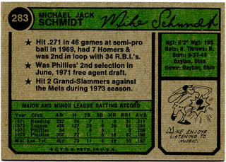 Mike Schmidt 1974 Topps