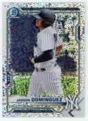 Jason Dominguez 2021 Topps Bowman Chrome Sparkle #BCP-13 Card 068/299