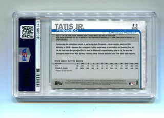 Fernando Tatis JR. 2019 Topps #410 Card PSA 9