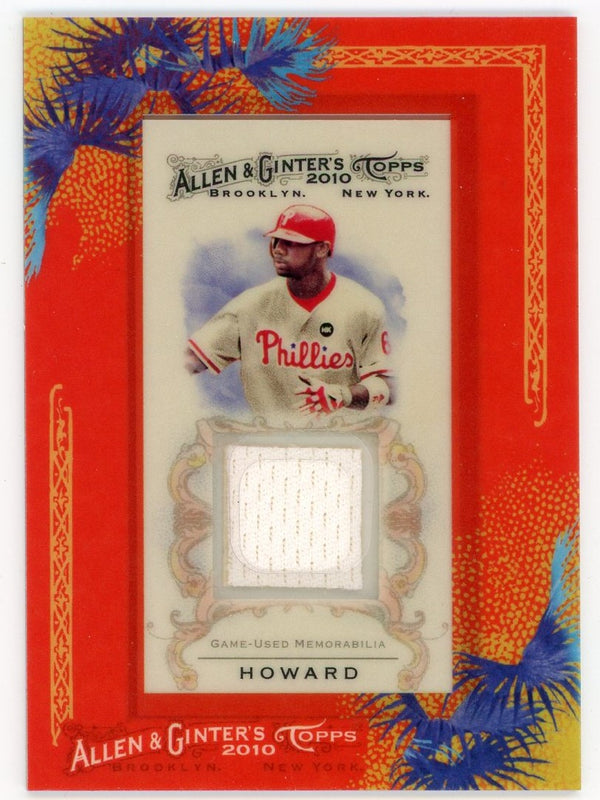 Ryan Howard 2010 Topps Allen & Ginter's #AGR-RH Card