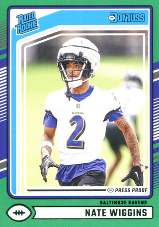 Nate Wiggins 2024 Donruss Rated Rookie Card #391