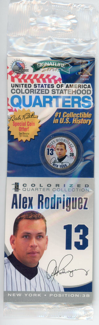 Alex Rodriguez Colorized Statehood Quarter