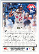 Vladimir Guerrero Autographed 1998 Donruss Signature Series Millennium Marks Card #1020