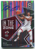 Bam Adebayo Autographed 2018-19 Panini Spectra In The Zone Prizm Card #IZ-BAM