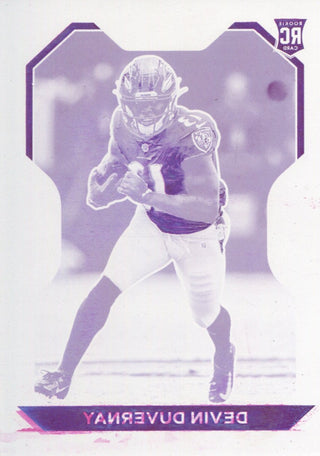 Devin Duvernay 2022 Panini Chronicles Rookie Printing Plate Card #380