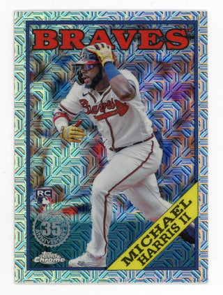 Michael Harris II 2023 Topps Chrome Silver 35th Anniversary #T885C-51 Card