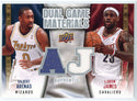 LeBron James & Gilbert Arenas 2009 Upper Deck Dual Game Materials Card #DG-AJ