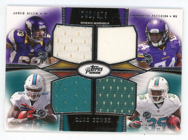 Patterson/Allen/ Jordan/ Gillislee 2013 Topps Prime Quad Relic #QCR-APJG