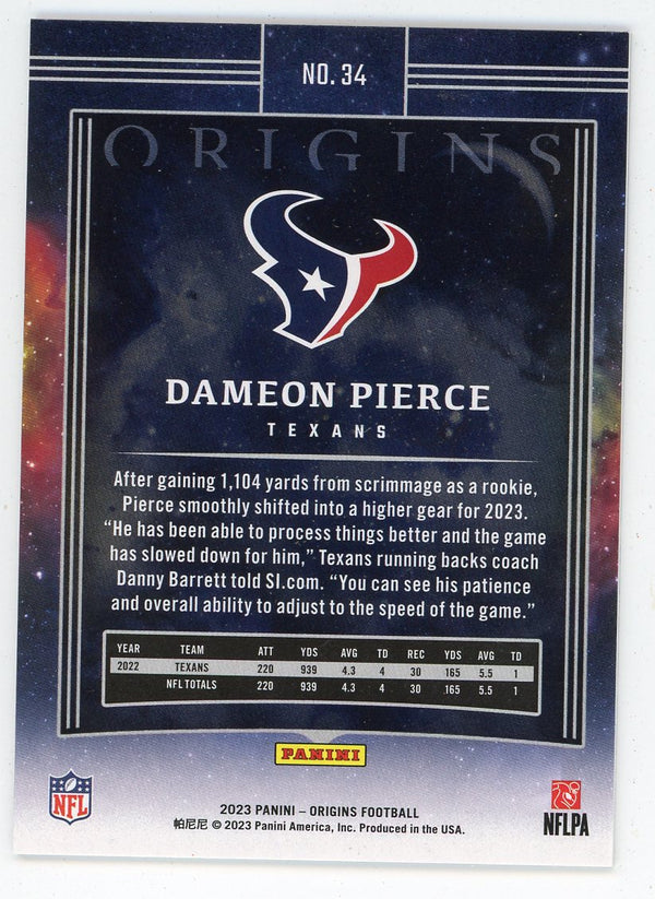 Dameon Pierce 2023 Panini Origins #34