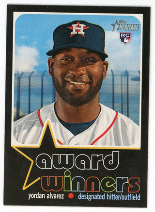 Yordan Alvarez 2020 Topps Heritage Award Winners #