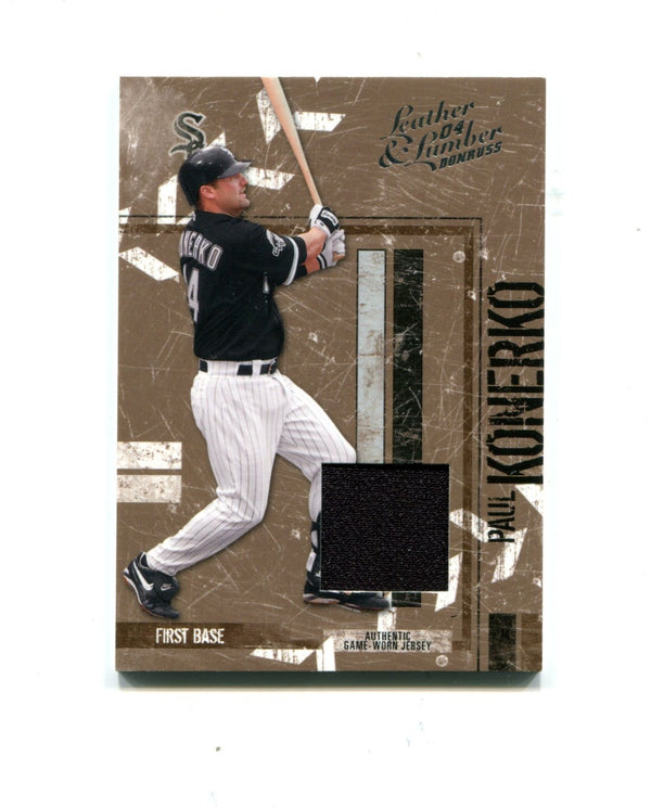 Paul Konerko 2004 Donruss Leather & Lumber #38 022/250 Card