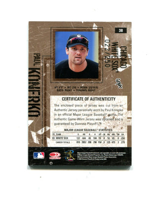 Paul Konerko 2004 Donruss Leather & Lumber #38 022/250 Card