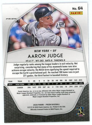 Aaron Judge 2020 Panini Prizm Red/White/Blue #64