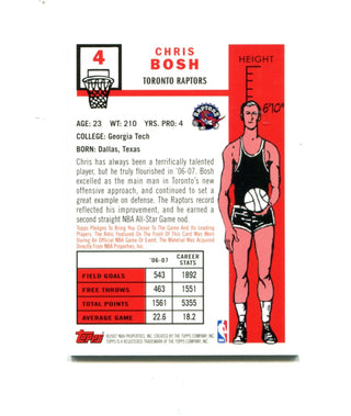 Chris Bosh 2007 Topps 50th Anniversary #4 Card